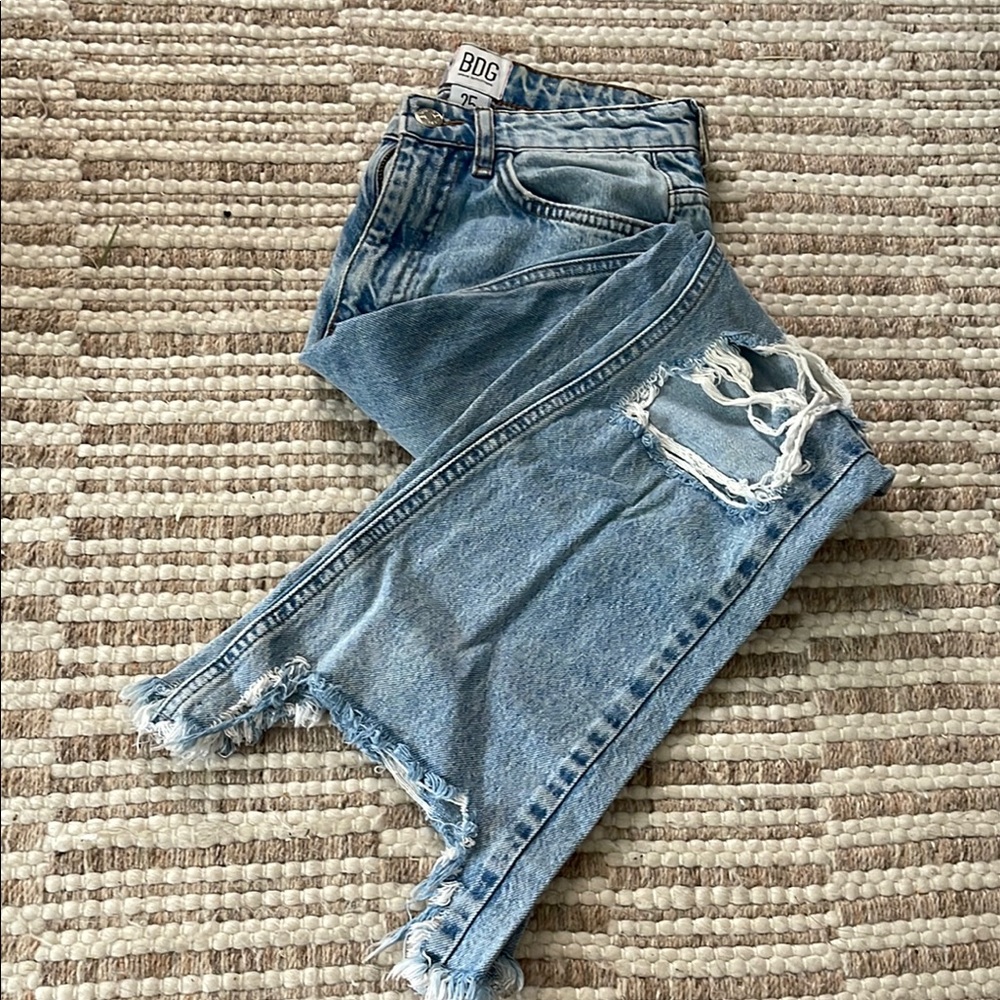 BDG Women's Blue Distressed Jeans